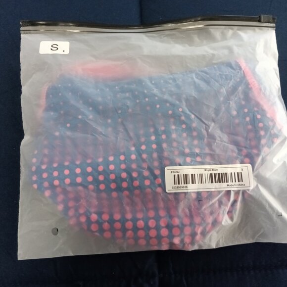 NWOT SWIM BRIEF, APPROX. 2" SIDES, SIZE "S", ROYAL BLUE AND PINK. - Picture 7 of 7